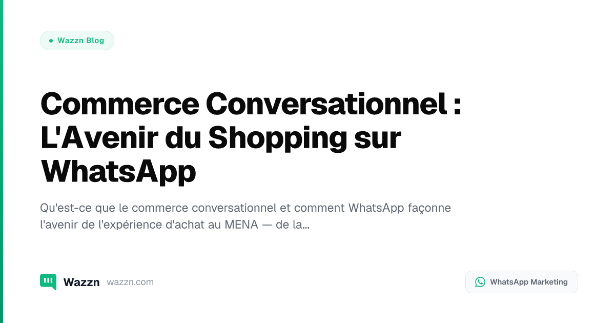 Commerce Conversationnel : L'Avenir du Shopping sur WhatsApp